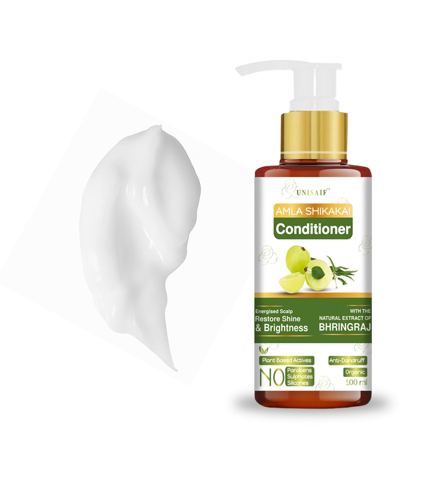 Amla Shikakai Conditioner 100ml | Hairfall & Dandruff | Sulphate, Paraben & Silicon Free
