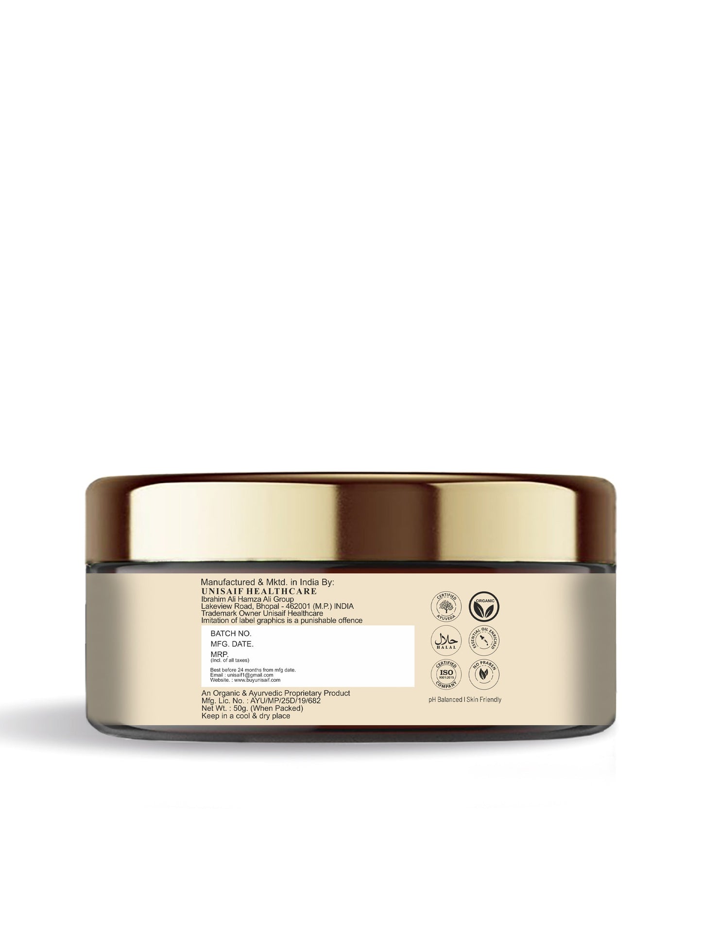 Coffee Organic Scrub 50g | Rose Oil | Hydrate