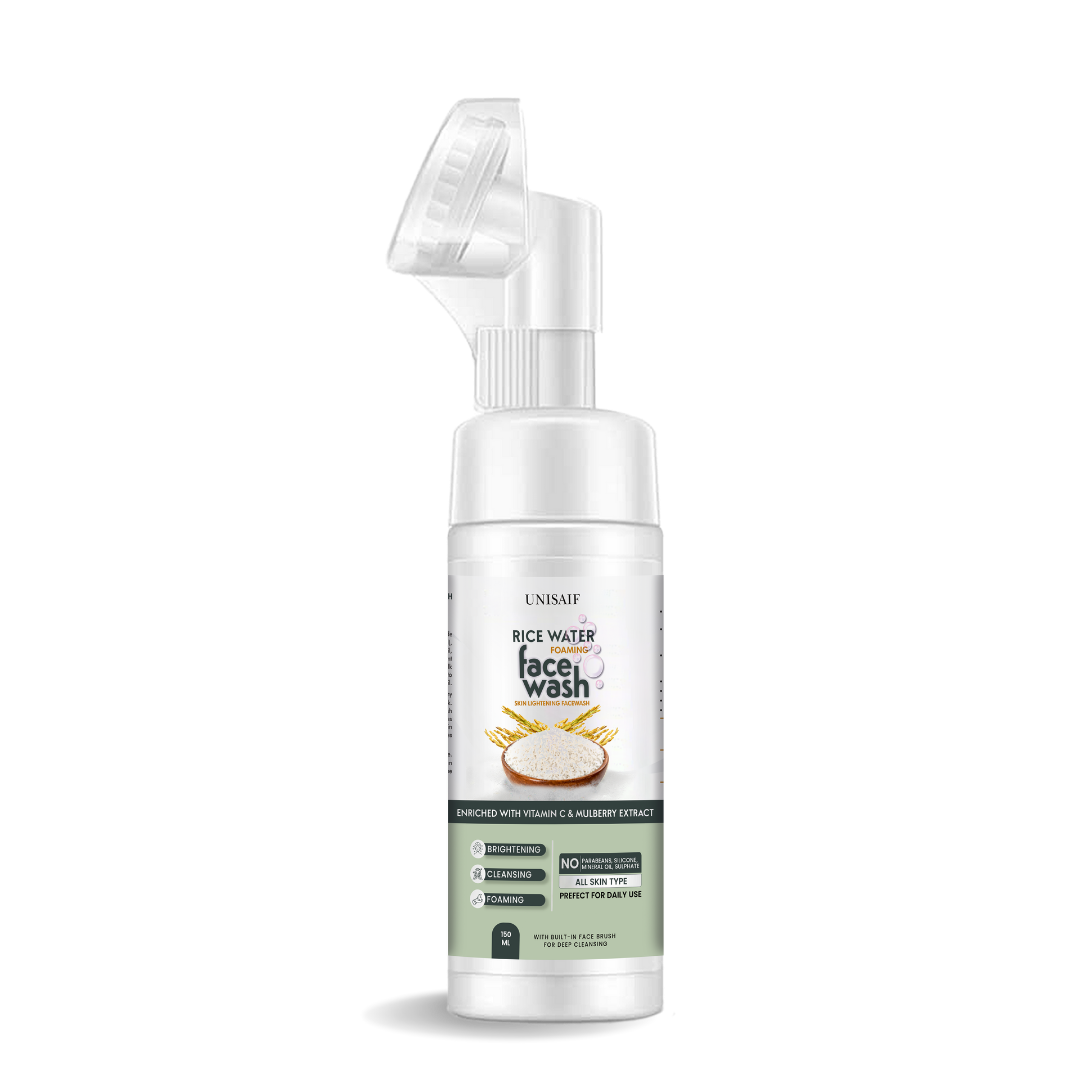 Rice Water Foaming Facewash 150ml | Vitamin C & Mulberry | Brightening & Cleansing