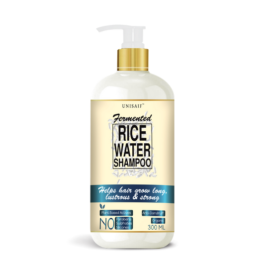 Fermented Rice Water Organic Shampoo (300ml) With Rice Water For Frizzy Hair| Volumizes Hair| Increase Shine | Silky Texture| NO SULPHATE NO PARABEN